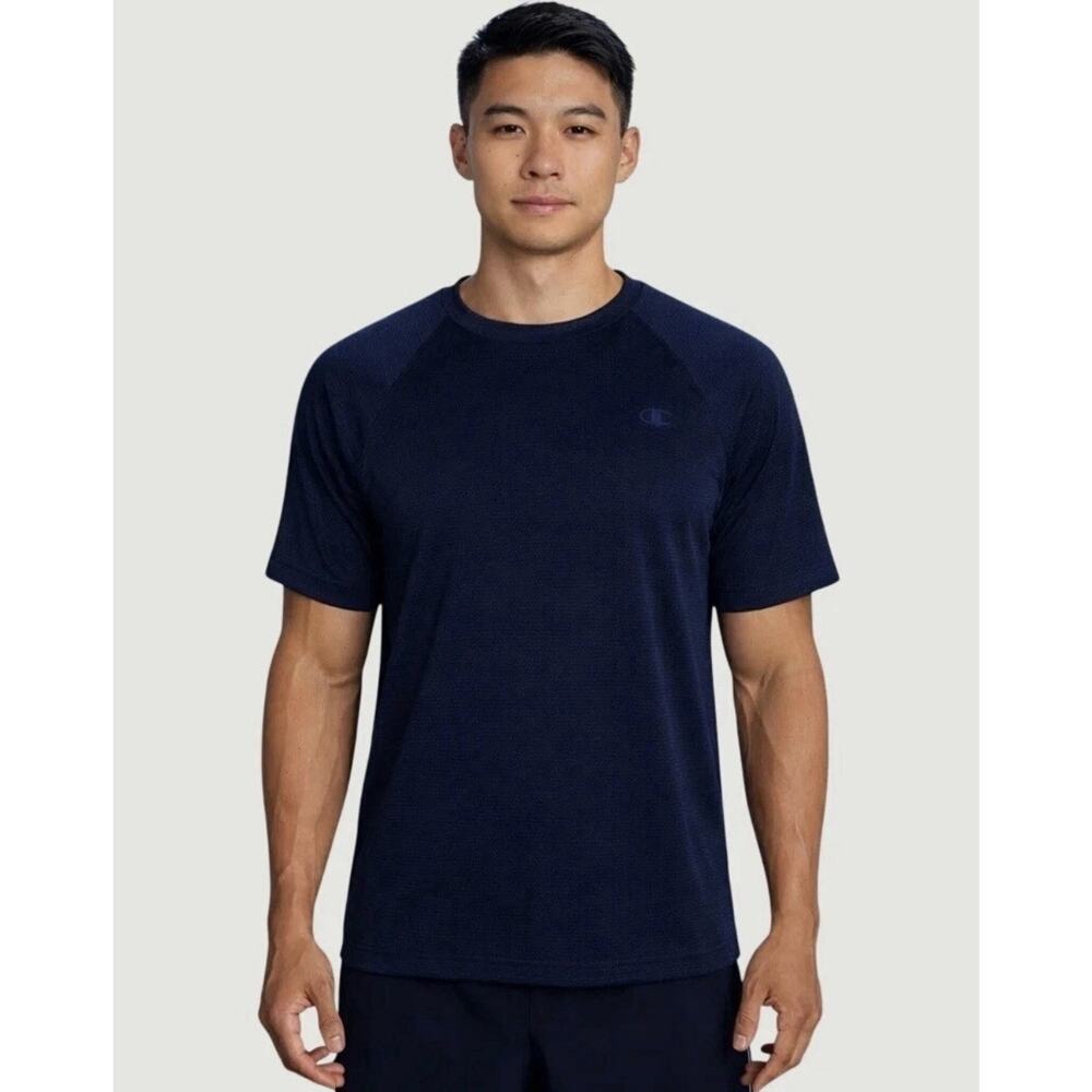 Champion Men’s Blue Athletic T-Shirt XL Lightweight Breathable NWT